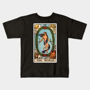 XXI. The World Tarot Card Kids T-Shirt